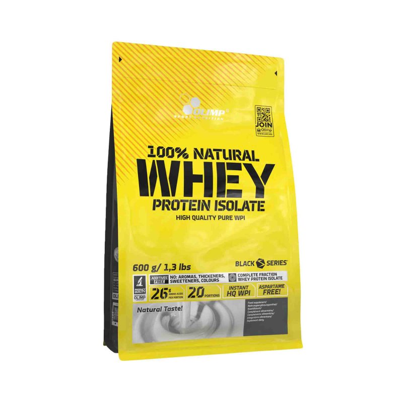 100% Natural Whey Protein Isolate - 600g - Unflavoured