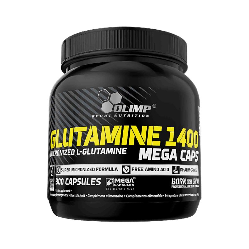 Glutamine 1400 Mega Caps - 300 Kapseln